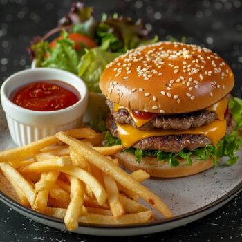 Beef Burger meal